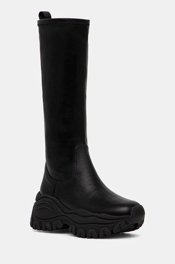 Buffalo Čizme Buffalo Lola Stretch Boot Hi za žene, boja: crna, s platformom, 1220055-BLK
