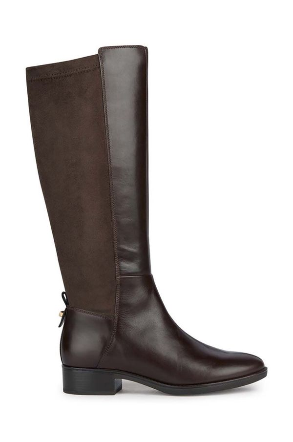 Geox Čizme Geox D FELICITY za žene, boja: smeđa, ravni potplat, D16G1D 043JZ C6009