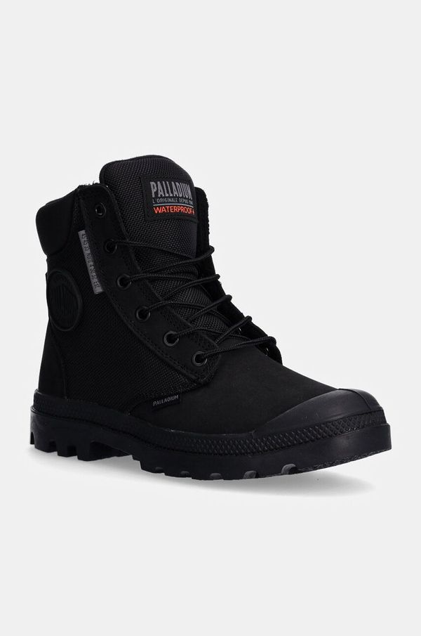 Palladium Čizme Palladium PAMPA SC WPN U-S za žene, boja: crna, ravni potplat, 77235-010-M