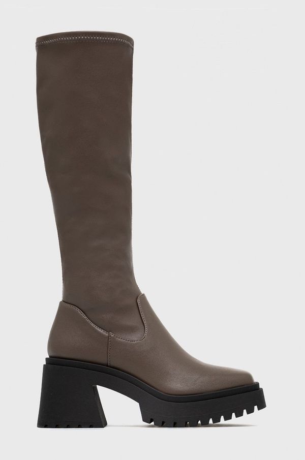 Steve Madden Čizme Steve Madden Jetstream, za žene, boja: smeđa, s debelom petom