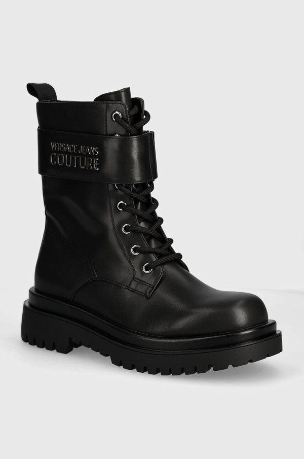 Versace Jeans Couture Čizme Versace Jeans Couture Drew za žene, boja: crna, s platformom, 77VA3S64 71570 899