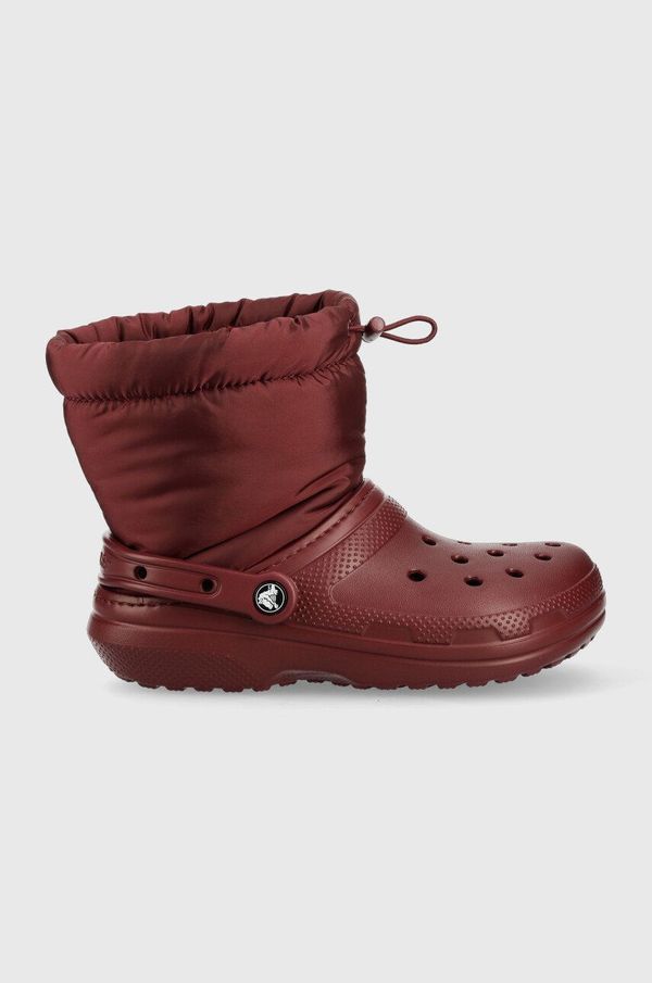 Crocs Čizme za snijeg Crocs Classic Lined Neo Puff Boot boja: bordo