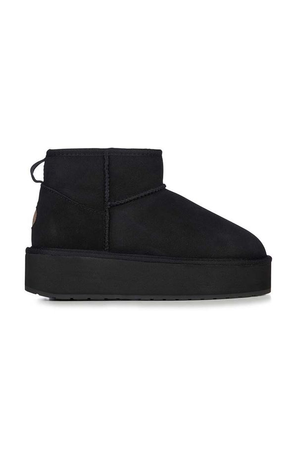 Emu Australia Čizme za snijeg od brušene kože Emu Australia Stinger Micro Flatform boja: crna, W13082.BLAK