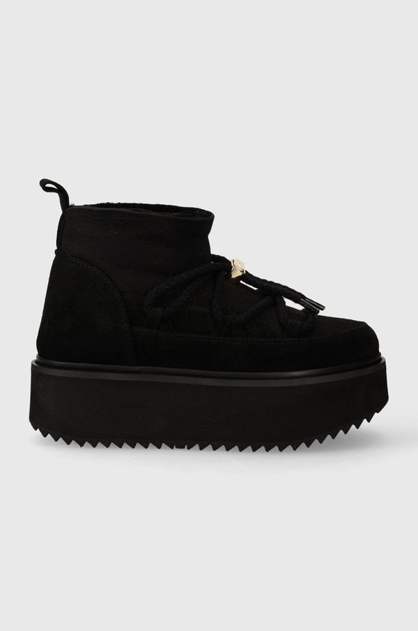 Inuikii Čizme za snijeg od brušene kože Inuikii Classic Low Platform boja: crna, 75104-105