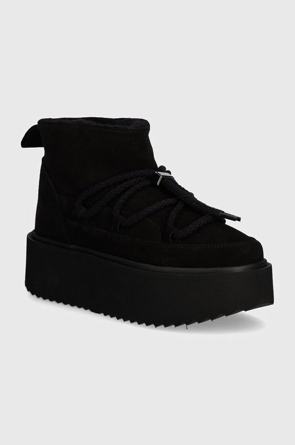 Inuikii Čizme za snijeg od brušene kože Inuikii Classic Low Platform boja: crna, 75204-004