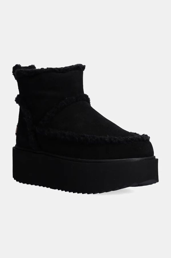 Inuikii Čizme za snijeg od brušene kože Inuikii Inuikii X Coccinelle Classic Low Shearling boja: crna, 75204-150