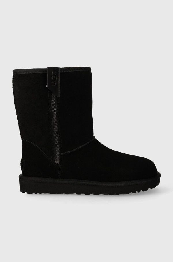 Ugg Čizme za snijeg od brušene kože UGG Classic Short Bailey Zip boja: crna, 1144043