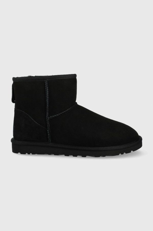 Ugg čizme za snijeg od brušene kože UGG za muškarce, boja: crna