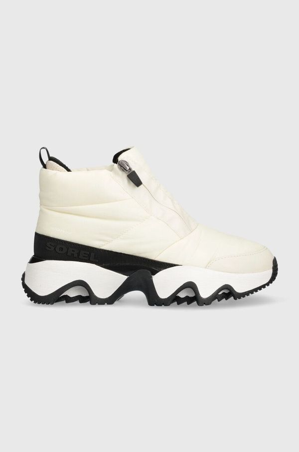 Sorel Čizme za snijeg Sorel KINETIC IMPACT PUFFY ZIP WP boja: bež, 2058681