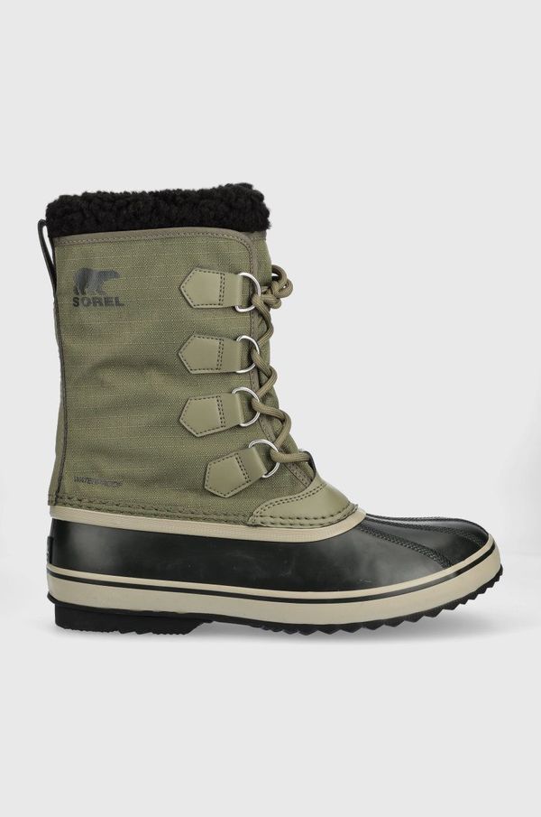 Sorel Čizme za snijeg Sorel Pac Nylon Dtv za muškarce, boja: zelena