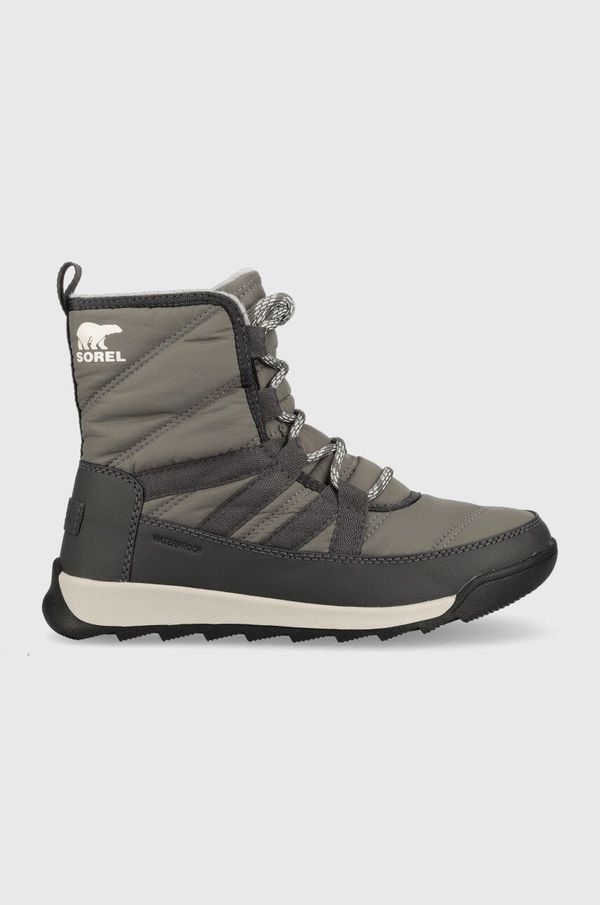 Sorel Čizme za snijeg Sorel Whitney II Short Lace boja: siva