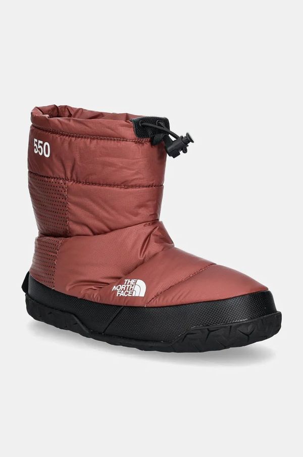 The North Face Čizme za snijeg The North Face Nuptse Apres Bootie boja: narančasta, NF0A5LWC8IM1