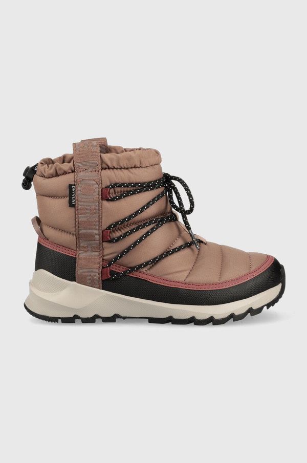 The North Face Čizme za snijeg The North Face WOMEN S THERMOBALL LACE UP WP boja: smeđa