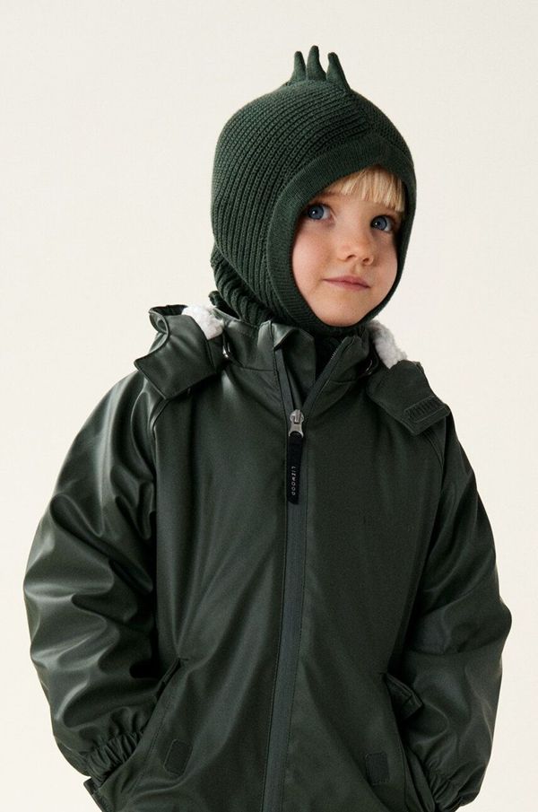 Liewood Dječja balaklava Liewood Hanibal Dino Balaclava boja: zelena, LW18116