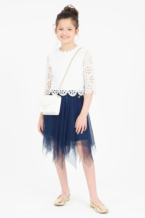 Guess Dječja bluza Guess boja: bijela, bez uzorka, J5RH04 WGWR0