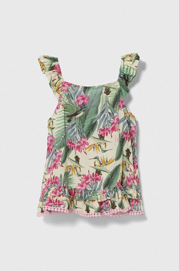 Guess Dječja bluza Guess boja: zelena, s uzorkom