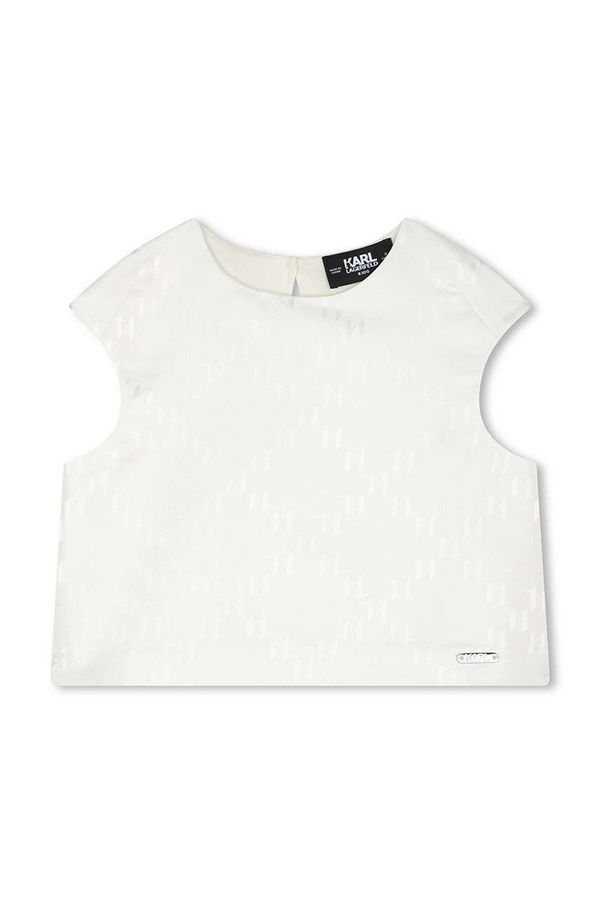 Karl Lagerfeld Dječja bluza Karl Lagerfeld boja: bež