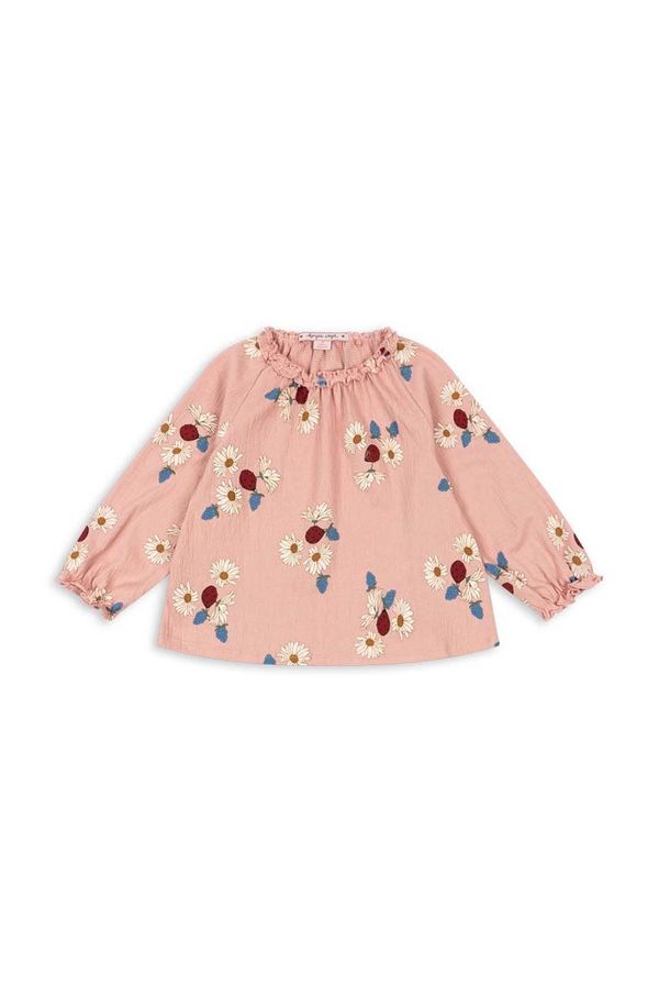 Konges Sløjd Dječja bluza Konges Sløjd CHLEO BLOUSE OCS boja: ružičasta, s uzorkom, KS101456