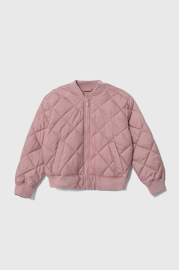 Abercrombie & Fitch Dječja bomber jakna Abercrombie & Fitch boja: ružičasta