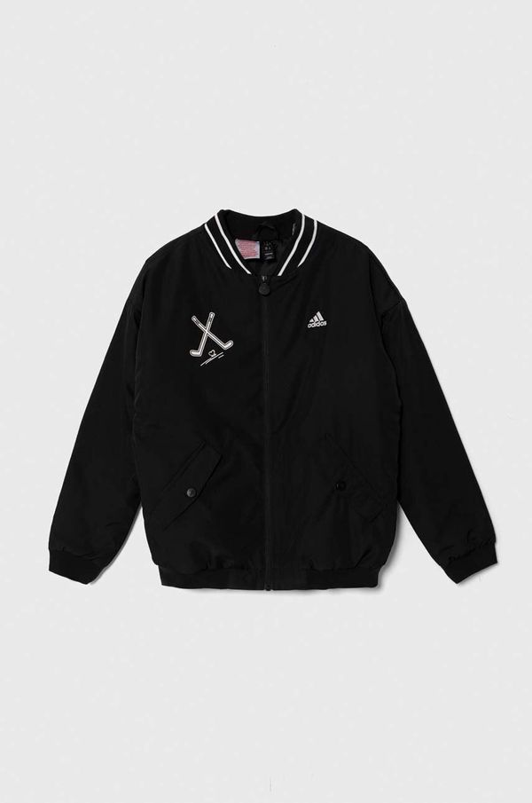 adidas Dječja bomber jakna adidas boja: crna