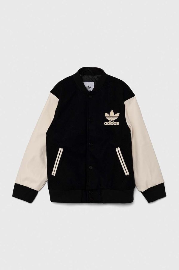 adidas Originals Dječja bomber jakna adidas Originals VRCTACKET boja: crna, IY7505