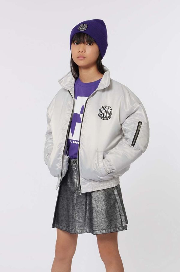 DKNY Dječja bomber jakna Dkny boja: siva, D60235