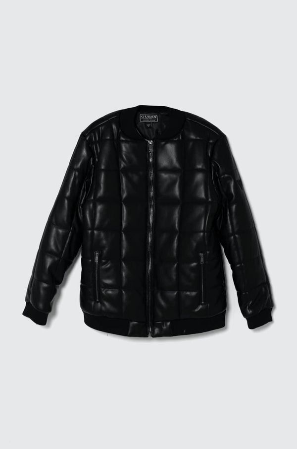 Guess Dječja bomber jakna Guess boja: crna, L4YL17 WE8D0