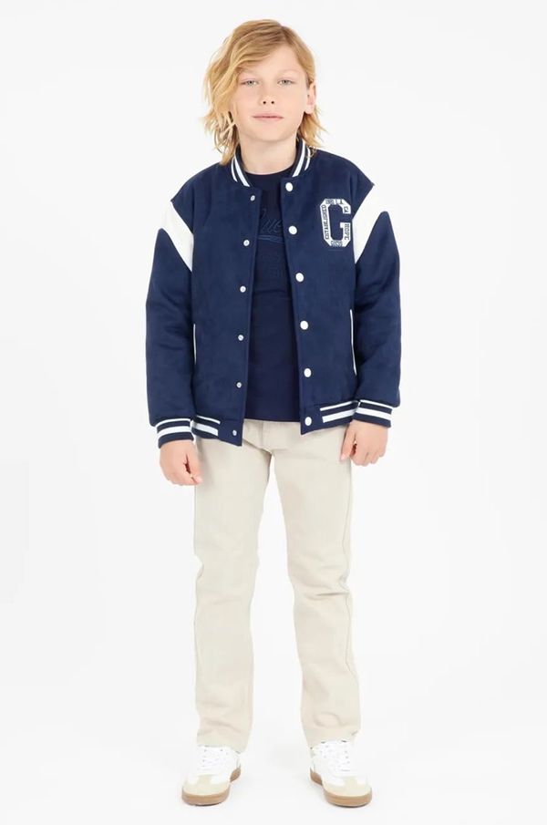 Guess Dječja bomber jakna Guess boja: tamno plava, L5RL07 WG970