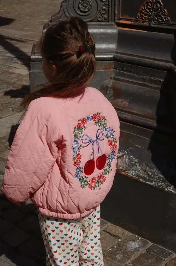 Konges Sløjd Dječja bomber jakna Konges Sløjd JUNO BOMBER JACKET boja: ružičasta, KS102313