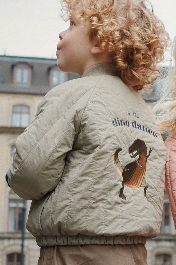 Konges Sløjd Dječja bomber jakna Konges Sløjd JUNO BOMBER JACKET boja: zelena, KS102002