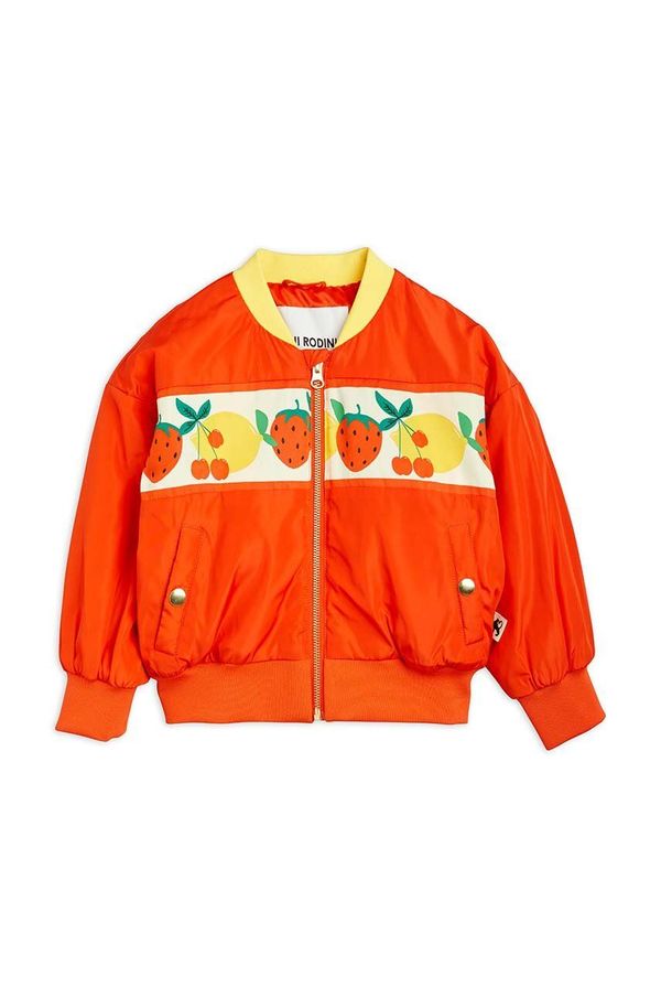 Mini Rodini Dječja bomber jakna Mini Rodini boja: crvena