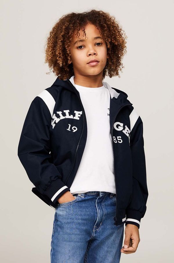 Tommy Hilfiger Dječja bomber jakna Tommy Hilfiger boja: crna