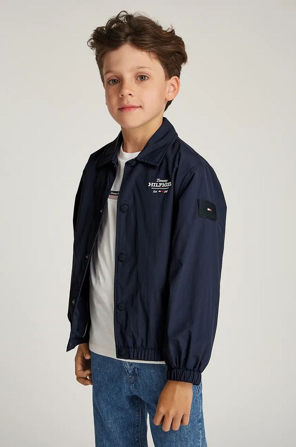 Tommy Hilfiger Dječja bomber jakna Tommy Hilfiger boja: tamno plava, KB0KB09364