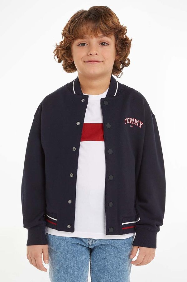 Tommy Hilfiger Dječja bomber jakna Tommy Hilfiger boja: tamno plava, KS0KS00570