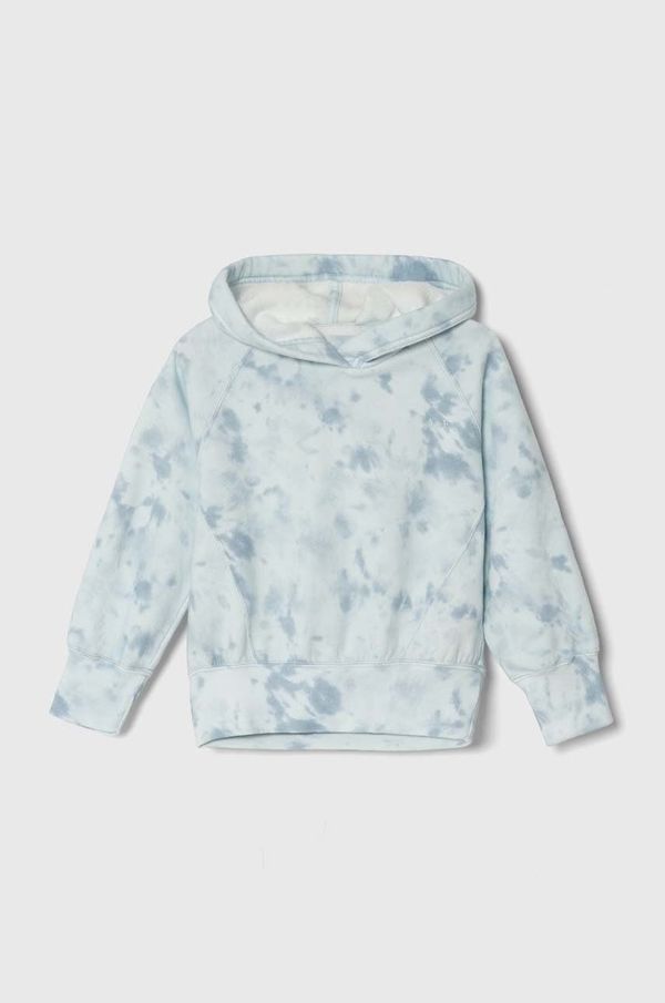 Abercrombie & Fitch Dječja dukserica Abercrombie & Fitch boja: bijela, s kapuljačom, s uzorkom