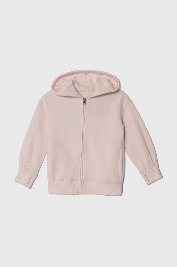 Abercrombie & Fitch Dječja dukserica Abercrombie & Fitch boja: ružičasta, s kapuljačom, bez uzorka