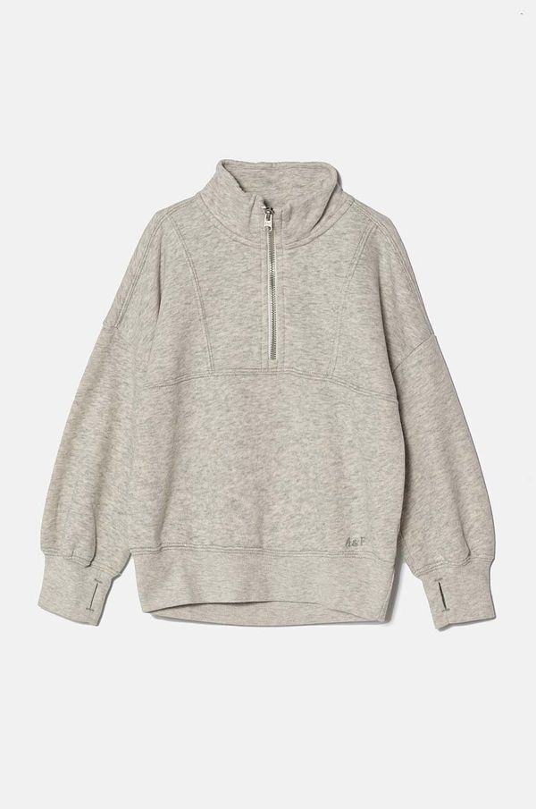 Abercrombie & Fitch Dječja dukserica Abercrombie & Fitch boja: siva, bez uzorka, KI252-4065