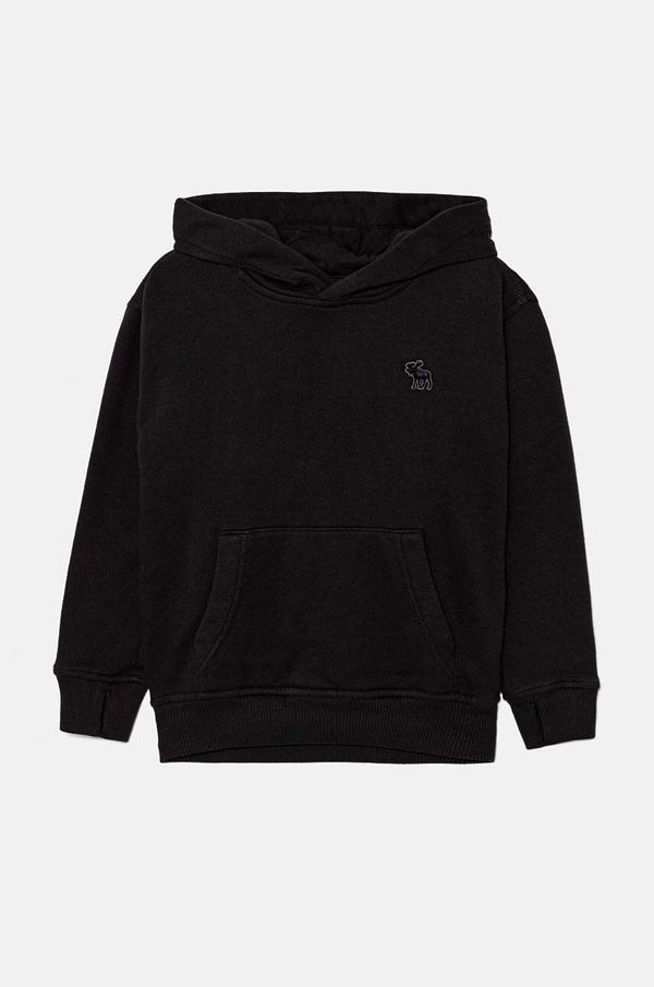 Abercrombie & Fitch Dječja dukserica Abercrombie & Fitch boja: siva, s kapuljačom, bez uzorka, KI222-4150