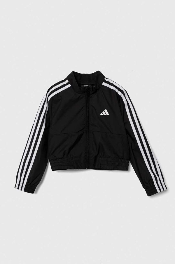 adidas Dječja dukserica adidas boja: crna, s aplikacijom
