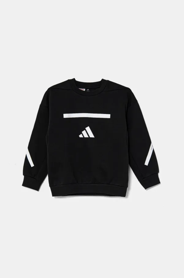 adidas Dječja dukserica adidas boja: crna, s tiskom, JJ4854