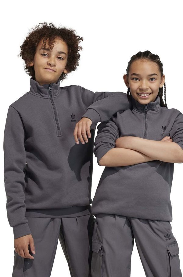 adidas Originals Dječja dukserica adidas Originals boja: siva, s tiskom