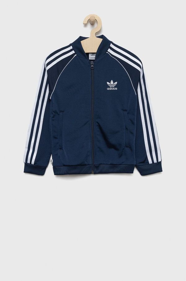 adidas Originals Dječja dukserica adidas Originals boja: tamno plava, s aplikacijom