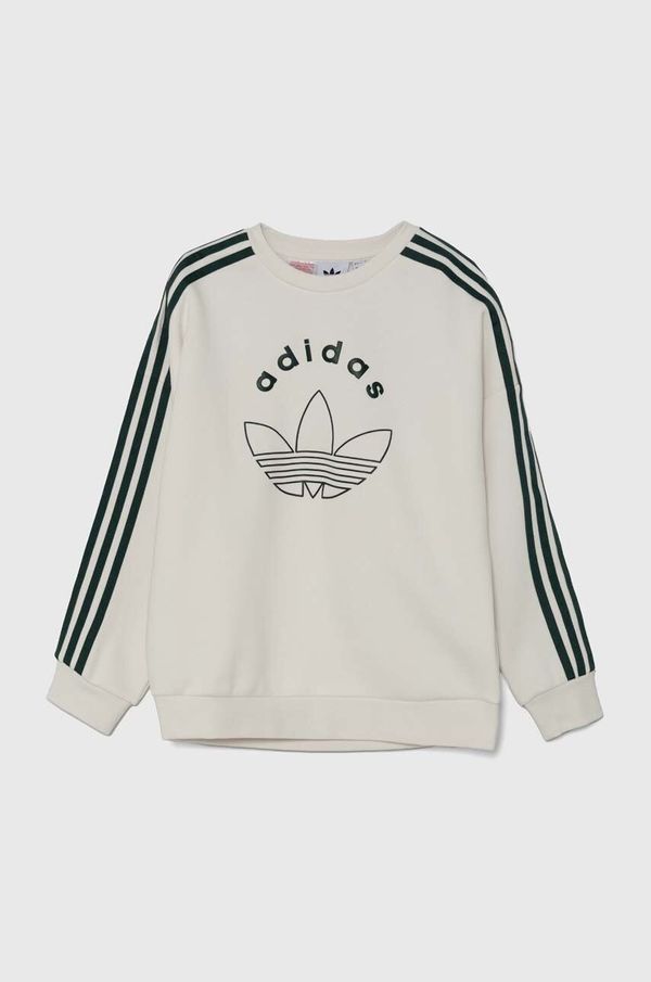 adidas Originals Dječja dukserica adidas Originals CREW boja: bijela, s tiskom, JE0513