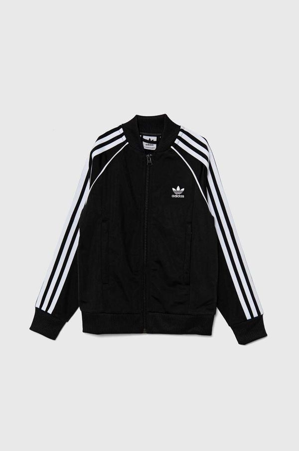 adidas Originals Dječja dukserica adidas Originals SST TRACK TOP boja: crna, s aplikacijom, IX7628