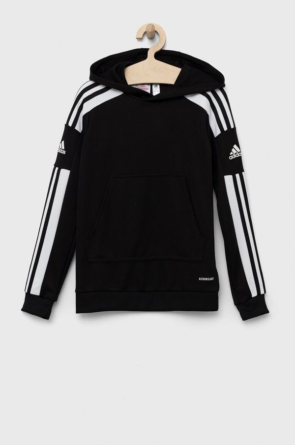 adidas Performance Dječja dukserica adidas Performance boja: crna, s kapuljačom, s aplikacijom