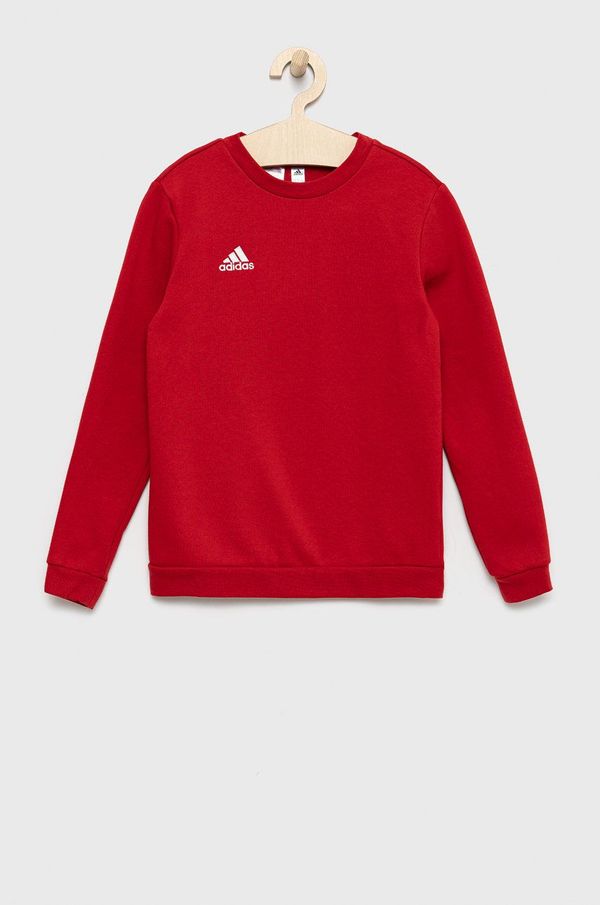 adidas Performance Dječja dukserica adidas Performance boja: crvena, glatka