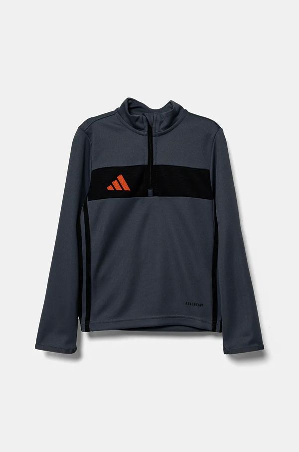 adidas Performance Dječja dukserica adidas Performance boja: siva, s aplikacijom, JD0567