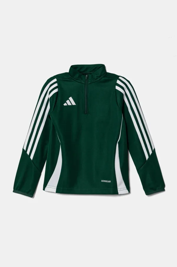 adidas Performance Dječja dukserica adidas Performance boja: zelena, s aplikacijom, IR9362