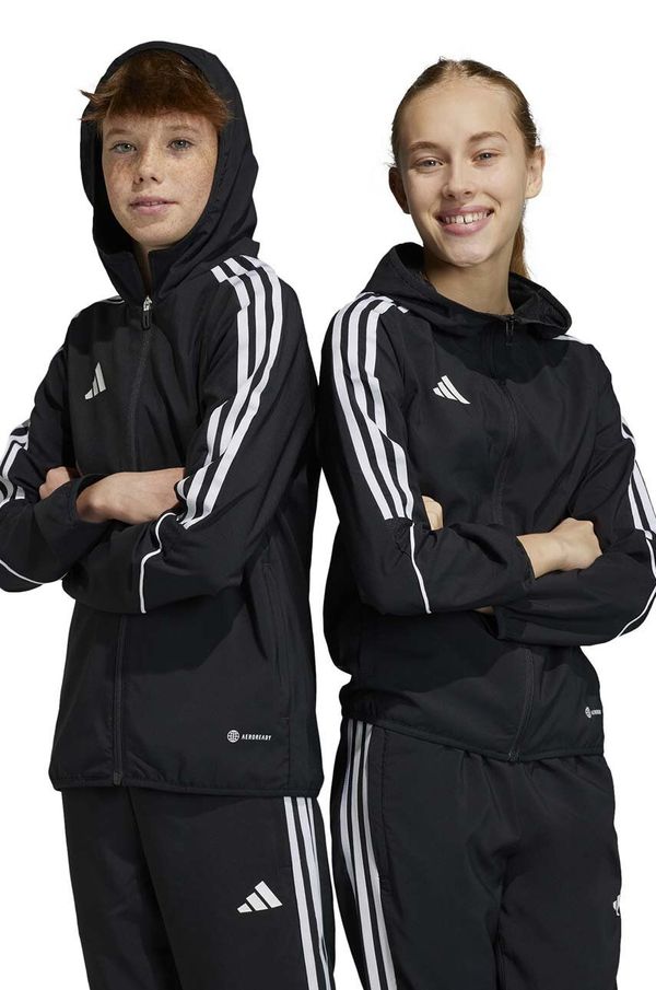 adidas Performance Dječja dukserica adidas Performance TIRO23 L WB Y boja: crna, s kapuljačom, s aplikacijom