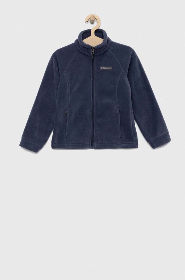 Columbia Dječja dukserica Columbia Benton Springs Fleece boja: tamno plava, glatka